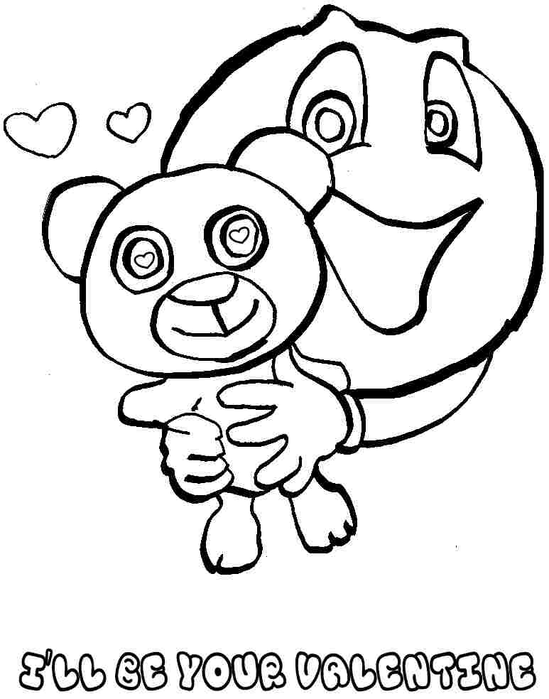Coloring Sheets Valentine Printable Free For Kids  Boys 10892#