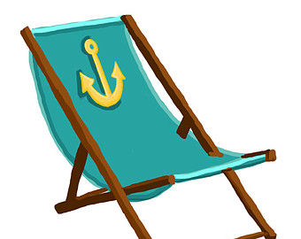 Popular items for beach chair clip art 