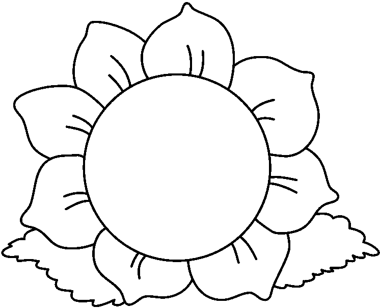 Black  White Flower Clip Art 02 | clip art, clip art free, clip 