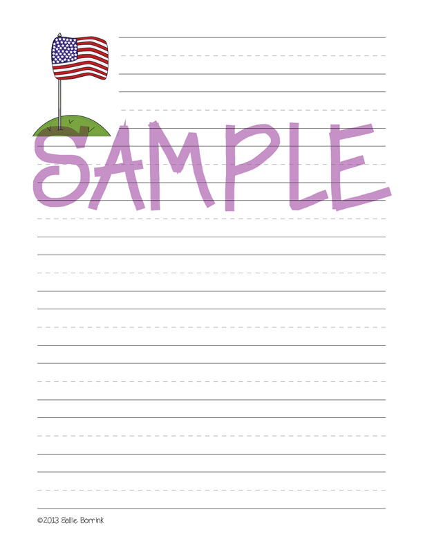 I Love America Patriotic Notebooking and Writing Pages 