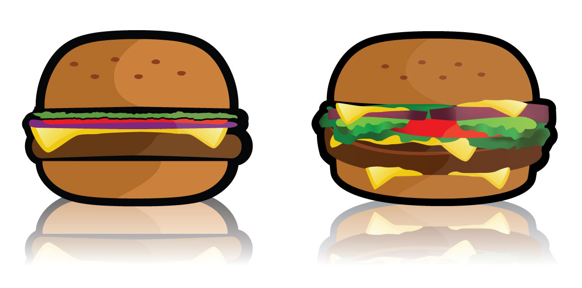 Free Vector Hamburger - Potential Restaurant Logos - Ideas and Pixels