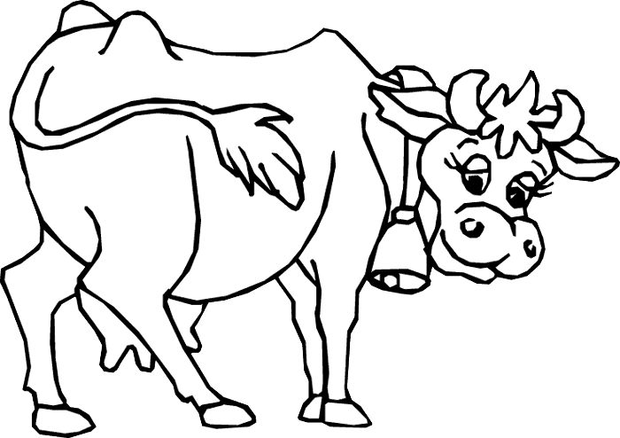 Cow Drawing Outline - Gallery