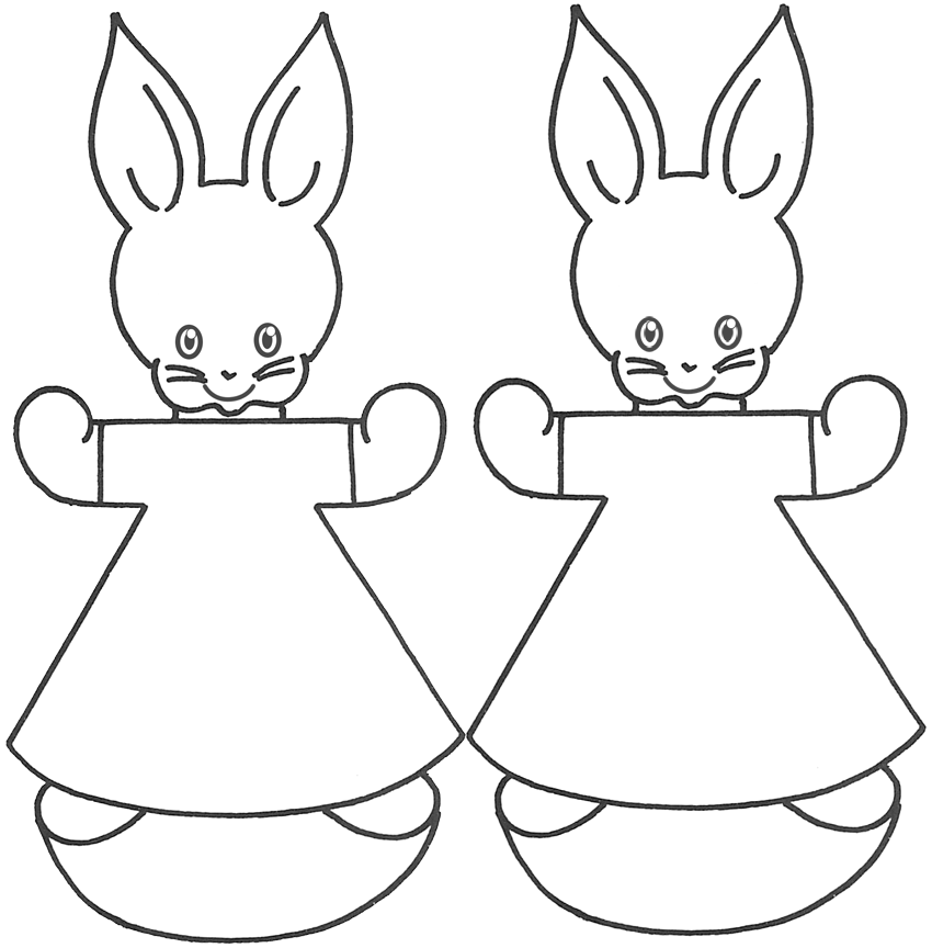 rabbit coloring pages crafts games - photo #8