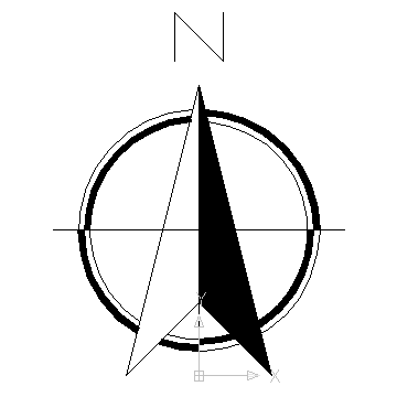 North Arrow 3 block in symbols north arrows Autocad free drawing 3 