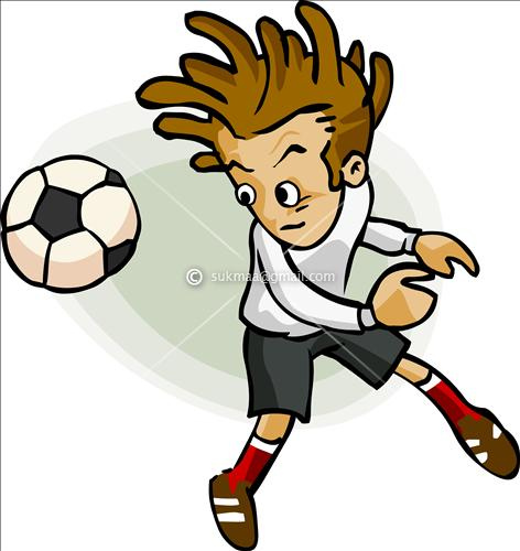 soccer player cartoon - Clip Art Library