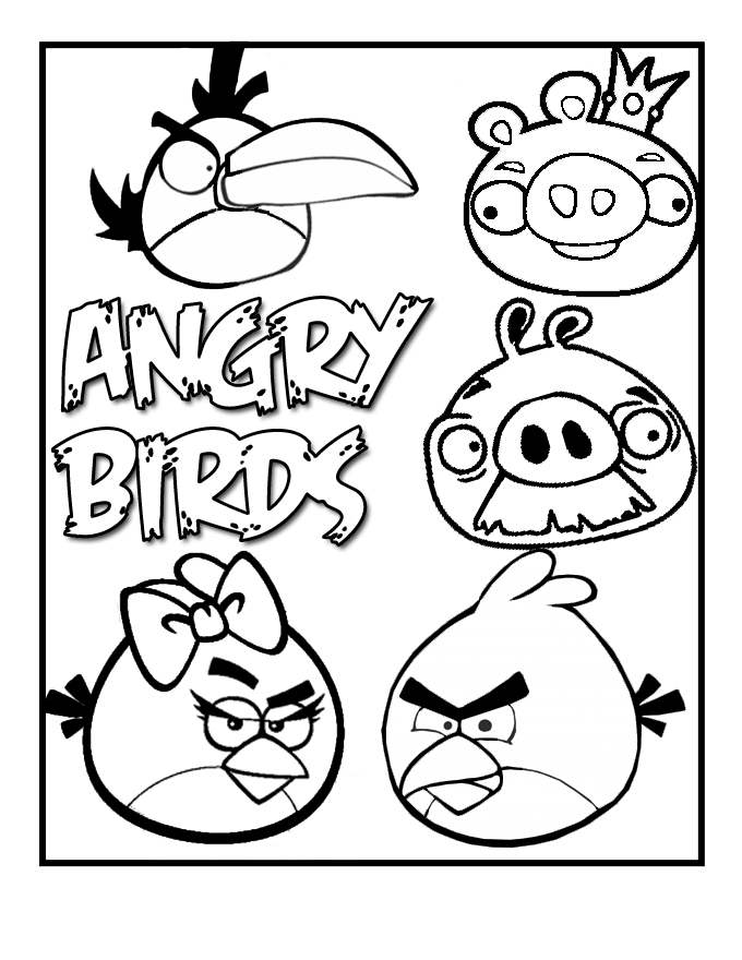 Free Printable Angry Bird Coloring Pages For Kids | Idola Kita 