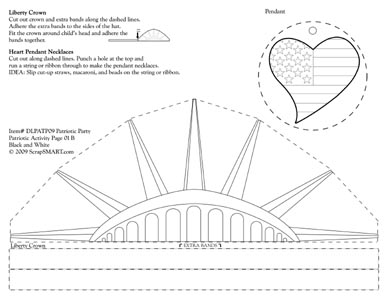 ScrapSMART: Statue of Liberty Activity Page - Coloring Page 