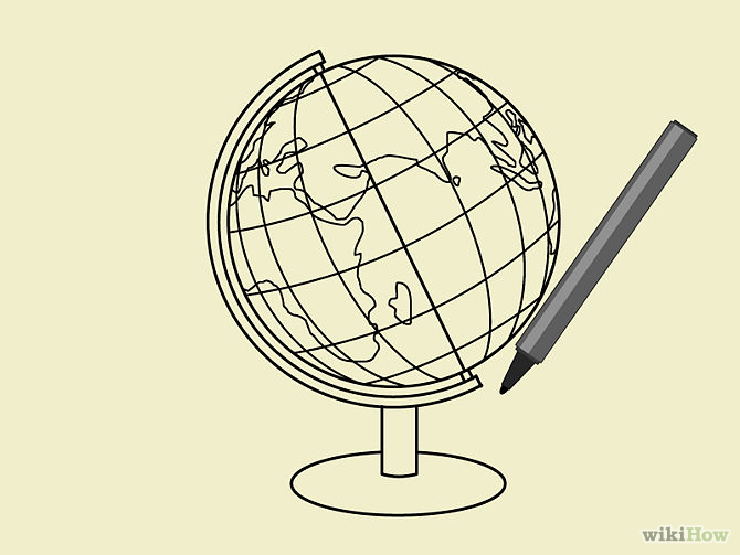 How to Draw a Globe: 13 Steps (with Pictures) - wikiHow