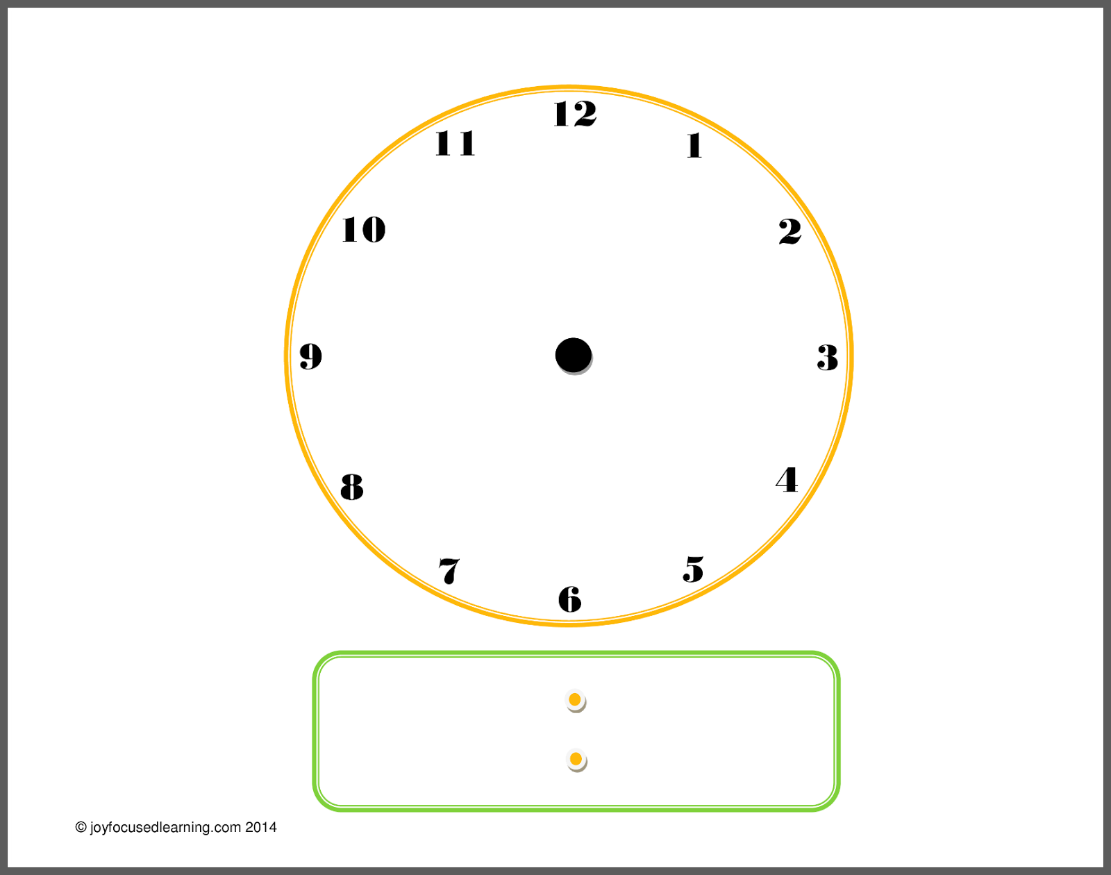 Collection of Blank Digital Clock Faces (34) .