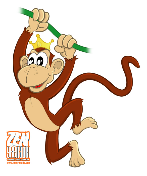 Swinging Monkey Cartoon | Clipart library - Free Clipart Images