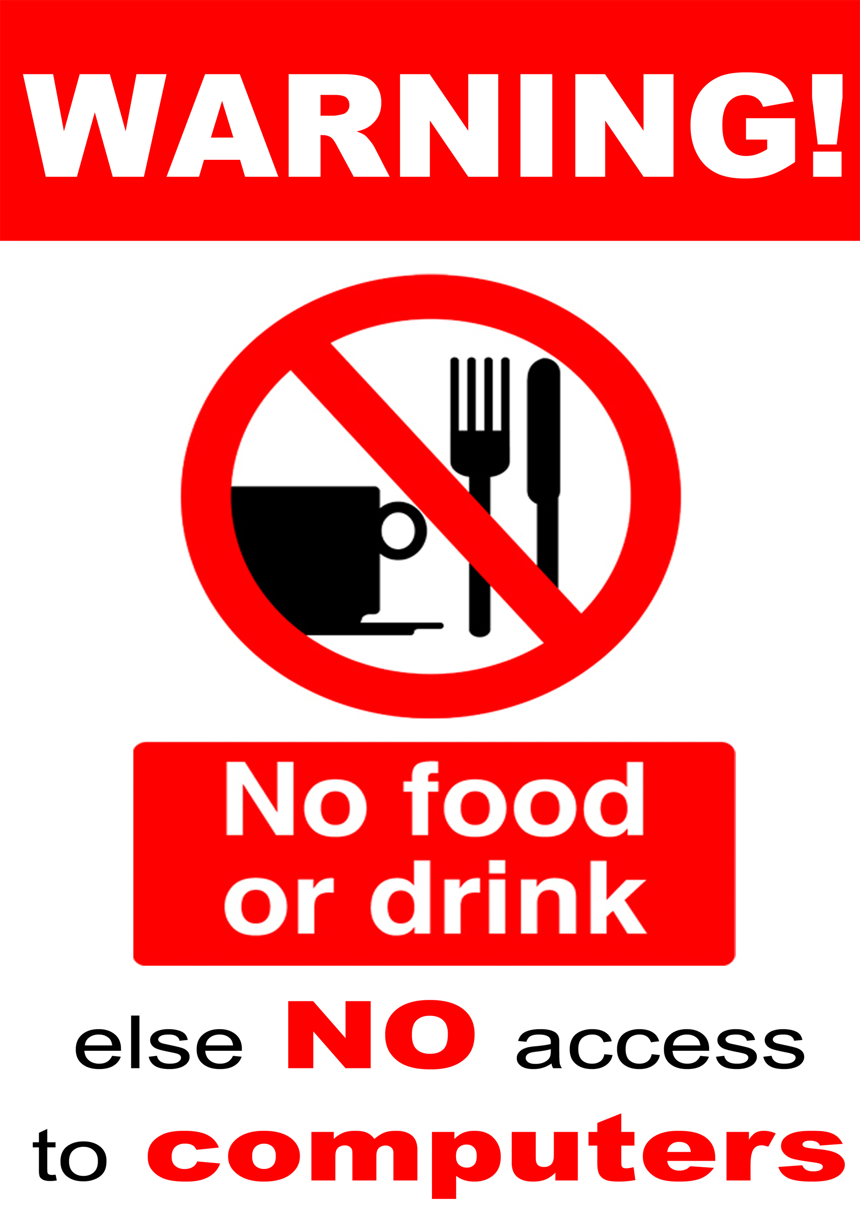 no-outside-food-or-beverages-back-to-basics-signage-business