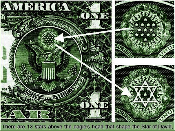 Clip Arts Related To : one dollar bill 13. view all Star Of David). 