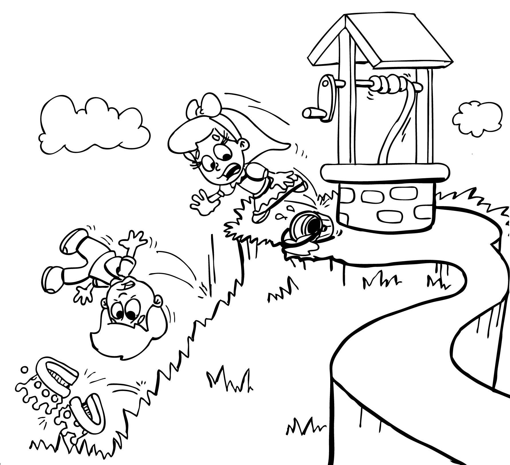 jack and jill coloring pages - photo #20