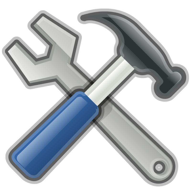 Clipart - Tools, Hammer, Spanner