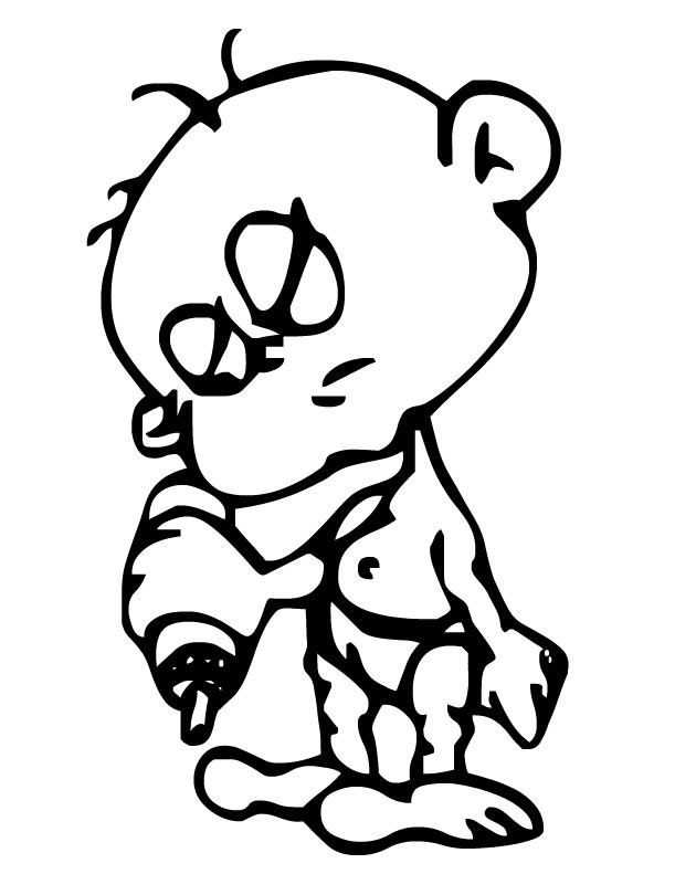 Baby Boy Bottle Coloring Pages