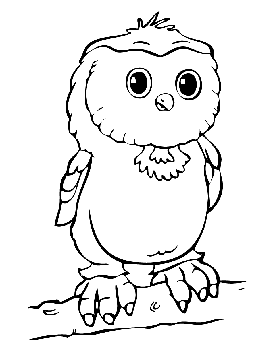 Free Cartoon Owl Coloring Pages, Download Free Clip Art ...