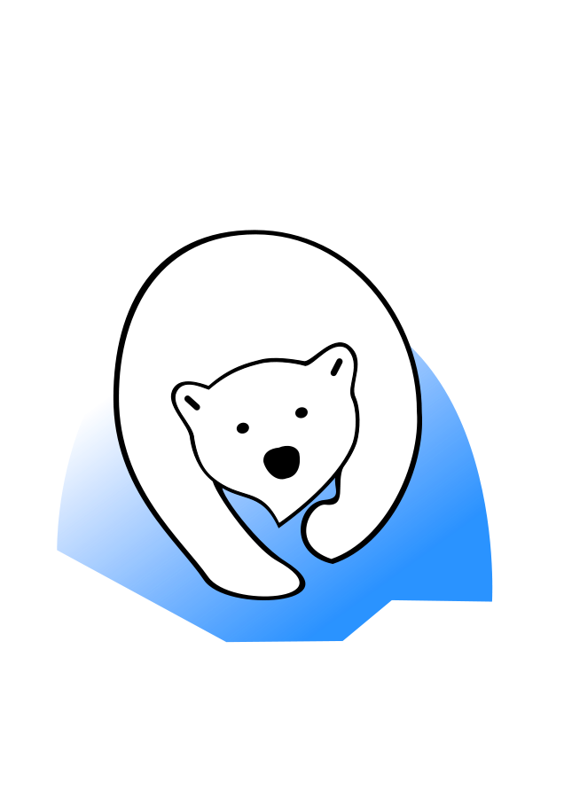 Polar Bear Clipart, vector clip art online, royalty free design 