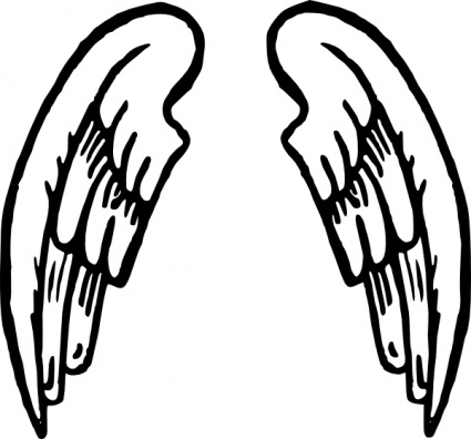 Free Simple Angel Wings Drawing, Download Free Simple Angel Wings