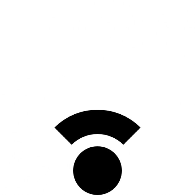 Wifi low signal symbol for interface Icons | Free Download