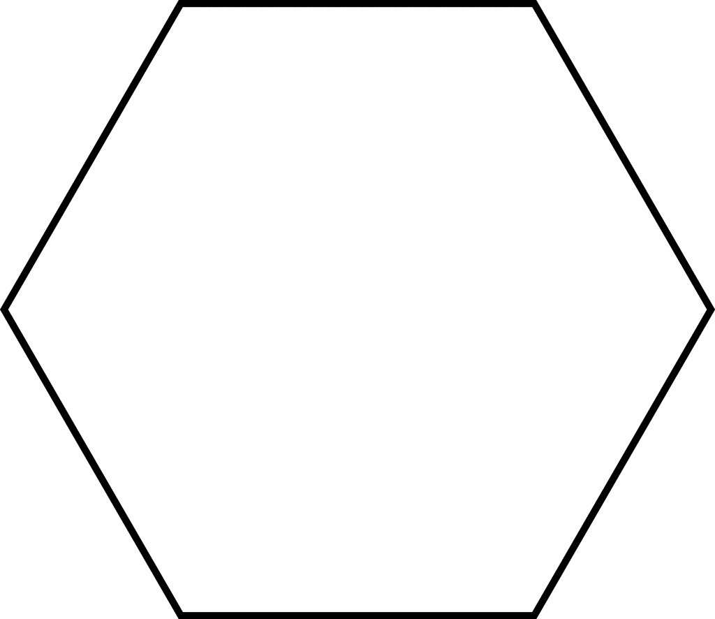 Large Hexagon for Pattern Block Set | ClipArt ETC