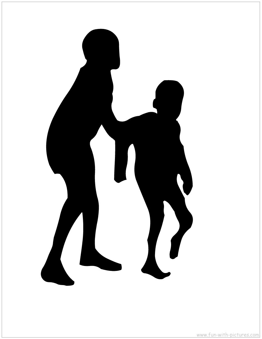 boy and girl silhouette clip art - photo #43
