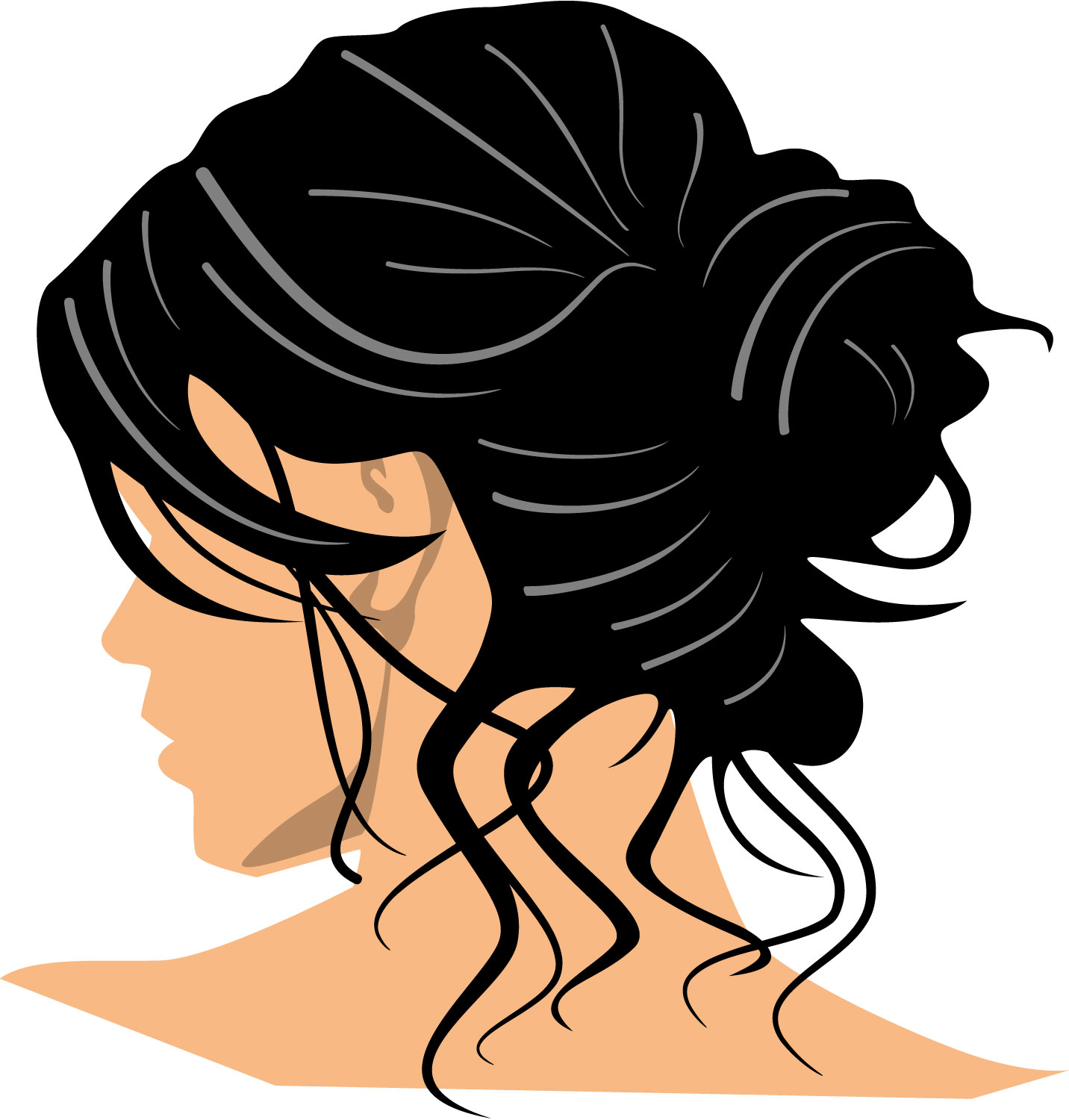 Trends For  African American Hair Styling Clip Art