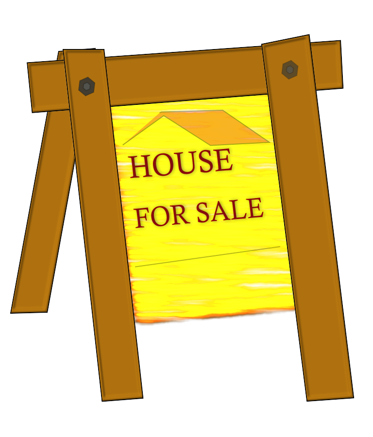 House For Sale Clipart, vector clip art online, royalty free 