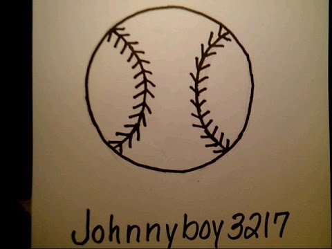 How To Draw A Baseball como dibujar una pelota de beisbol MLB 