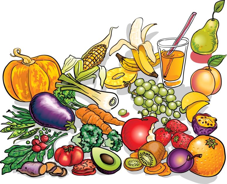 Kids Eating Healthy Clipart