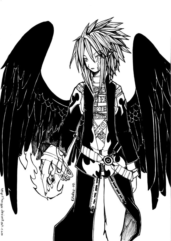 another black angel by horyuu on Clipart library
