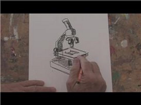 Drawing Basics : How to Draw a Microscope - YouTube