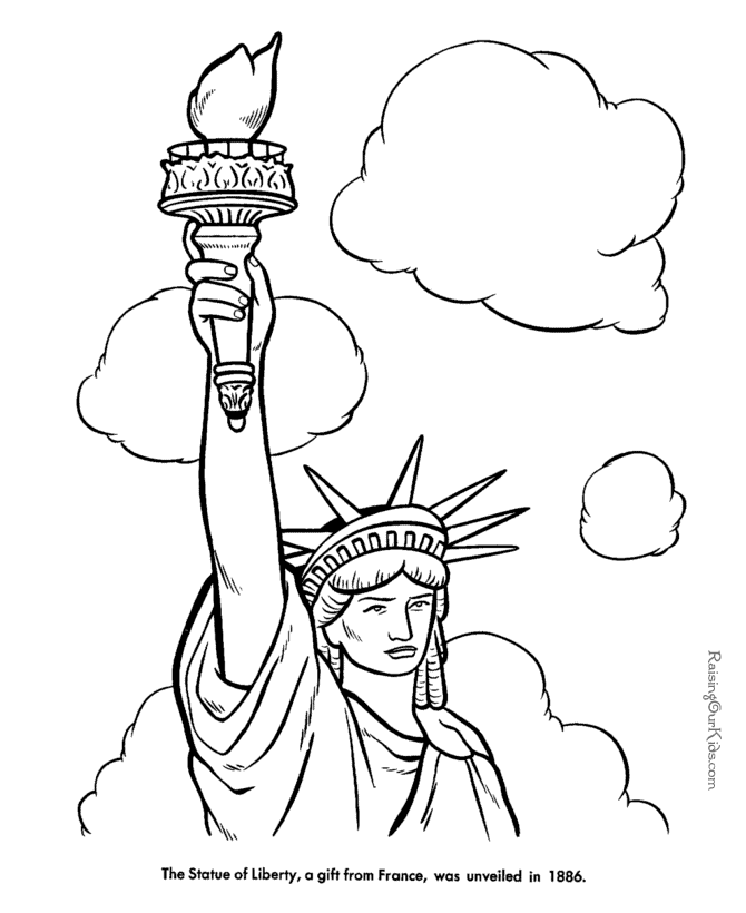 The Statue of Liberty Facts, Pictures, Poem, Quote and coloring 