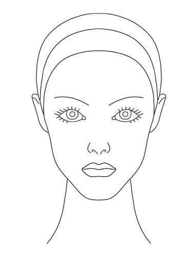 woman blank face template - Clip Art Library