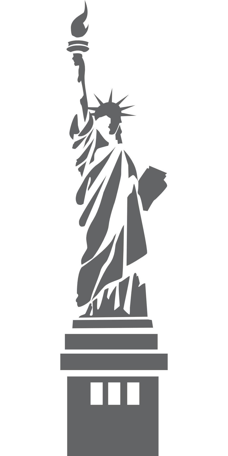 The Statue of Liberty outline free vector | Free PSD,Vector,Icons