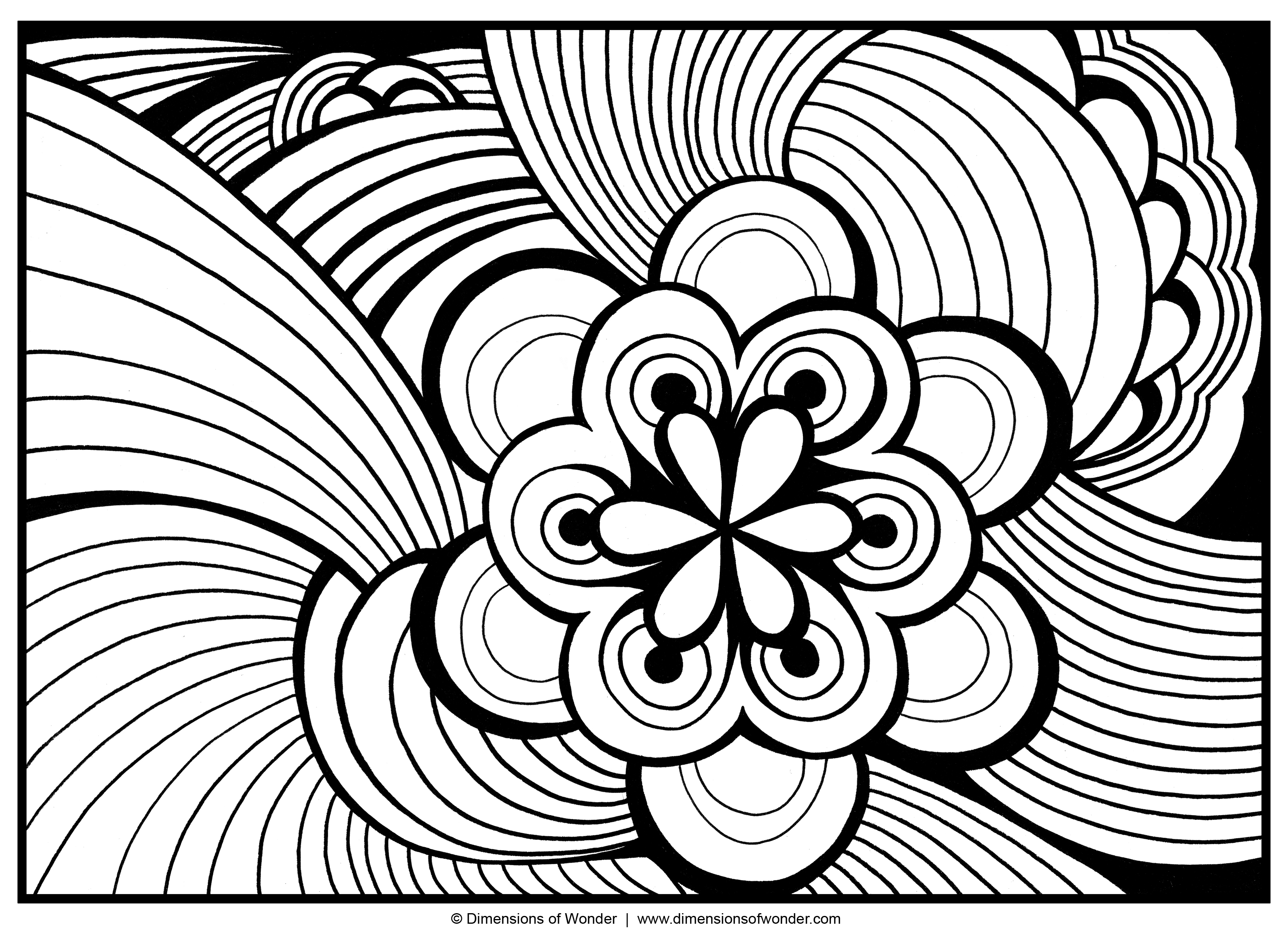 more abstract coloring pages for adults