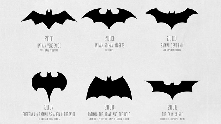 Infographic: The Evolution Of The Batman Logo, From 1940 To Today 
