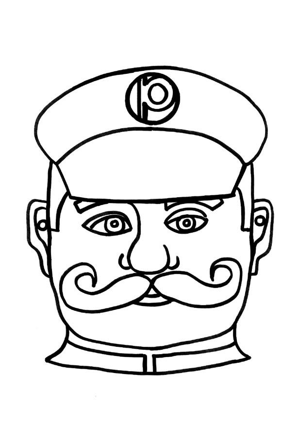 Crafts Policeman mask | 9187x Arts and crafts for children