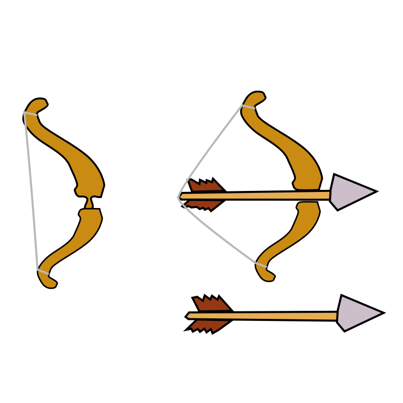 Clipart - Bow and Arrow