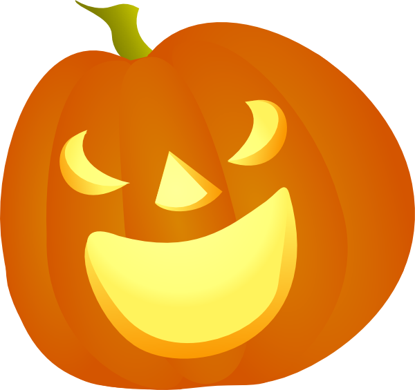 Halloween Pumpkin Smile clip art - vector clip art online, royalty 