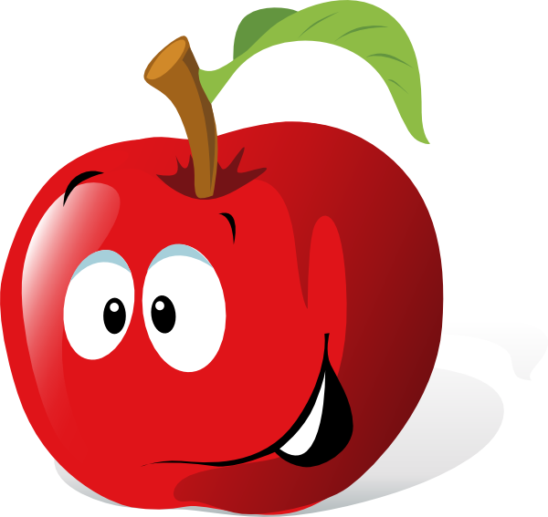 Cartoon Red Apple clip art - vector clip art online, royalty free 