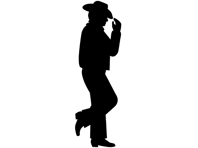 Clip Arts Related To : Hopalong Cassidy Cowboy Silhouette Clip art - wester...