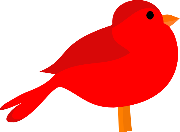 Red Bird clip art - vector clip art online, royalty free  public 