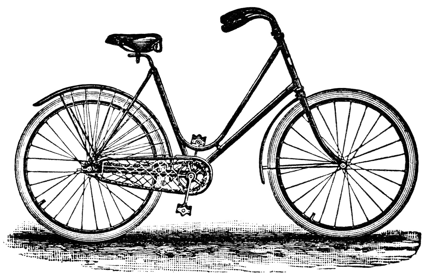 Free Vintage Image Crescent Bicycle Advertisement and Clip Art 