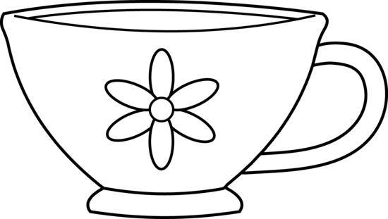 Teacup Clipart Black And White | Clipart library - Free Clipart Images