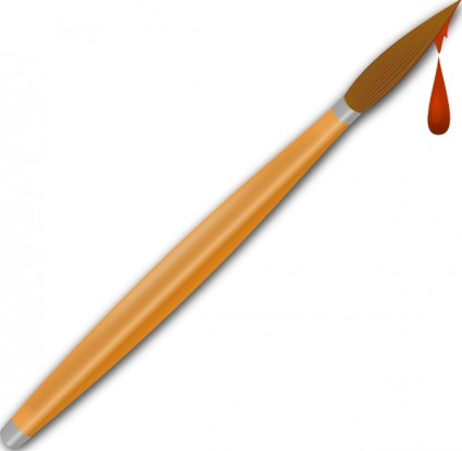 Paint Brush Drops clip art Vector clip art - Free vector for free 