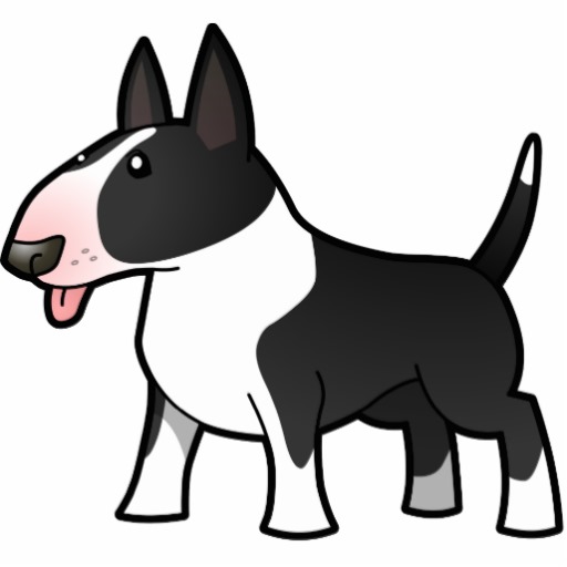 Cartoon Bull Terrier (black and white) Shirts | Zazzle