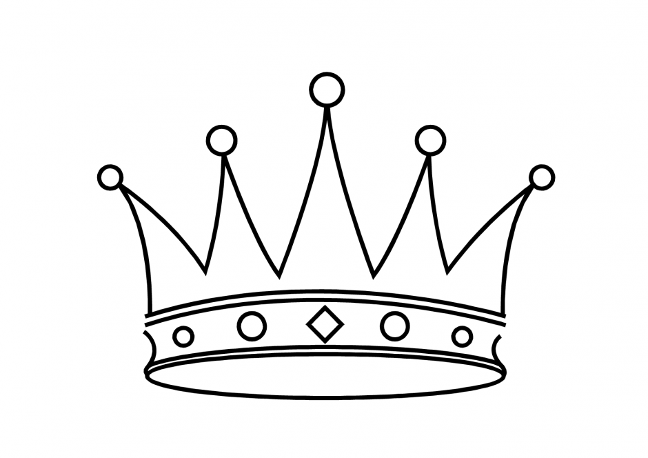 Kings Crown Template Clipart library 271688 King Crown Coloring Page