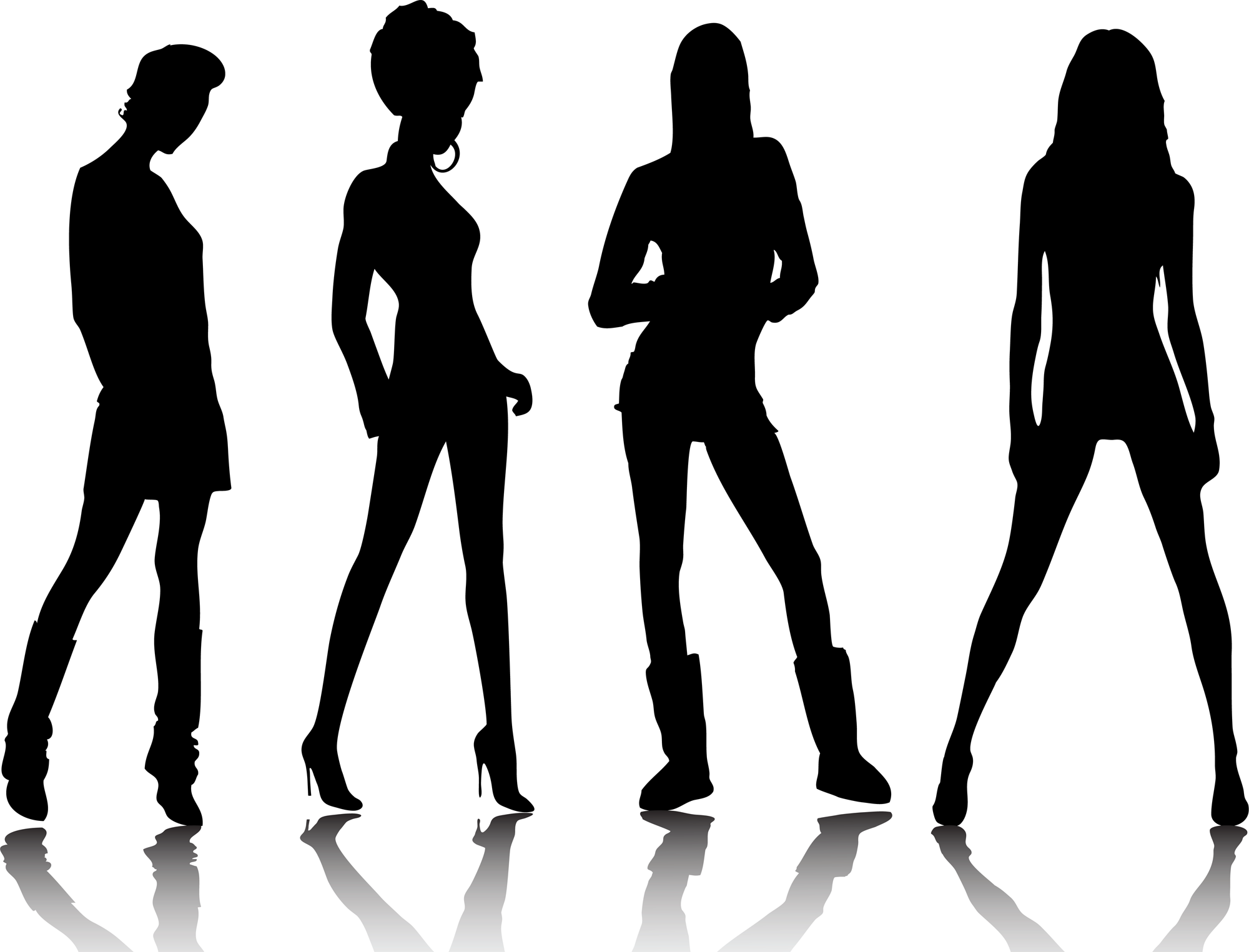 Woman Silhouette Vector Free Download - Clipart library