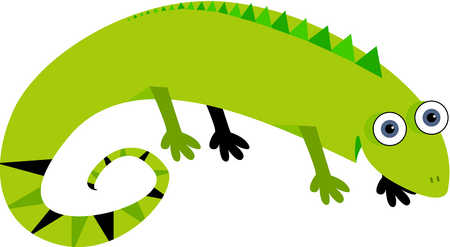 Stock Illustration - Drawing of a lizard