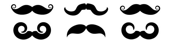 Free Download: Vintage Mustache Collection | Vectorgraphit